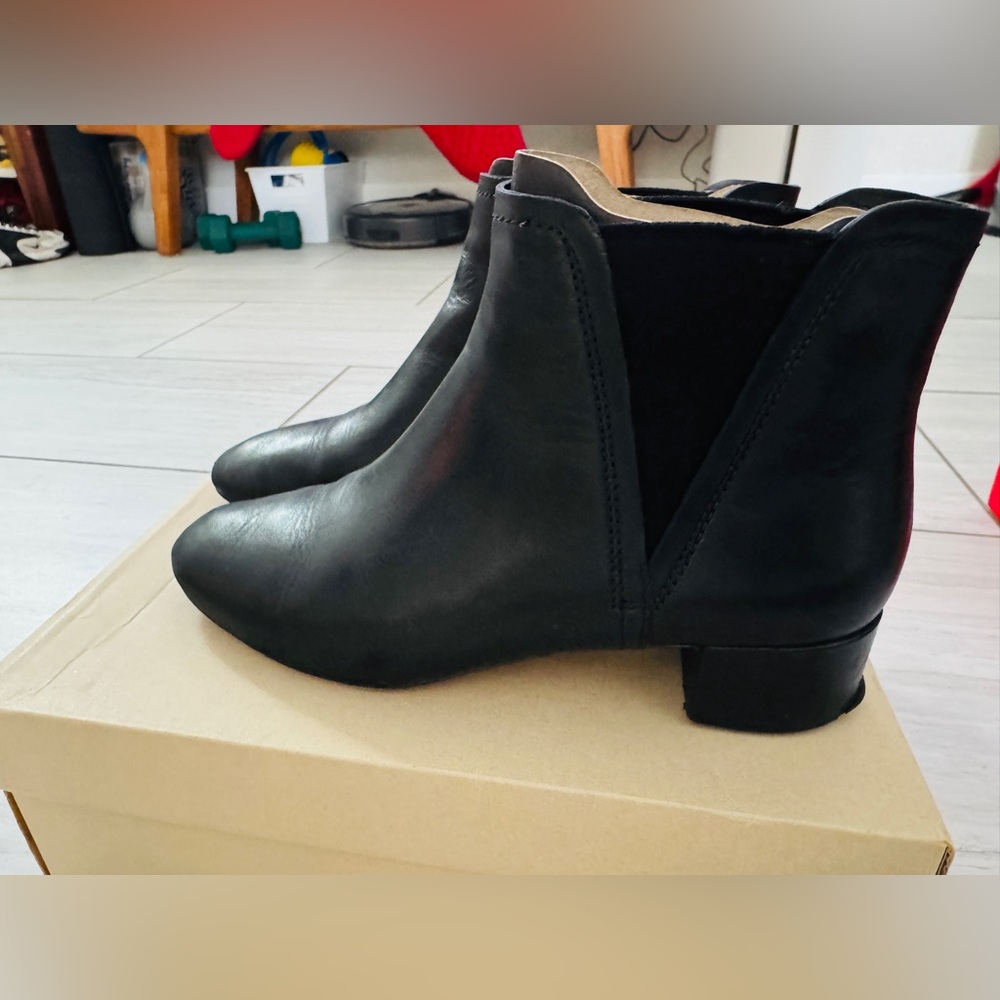 Clarks Black Leather Orabella Ruby Ankle Booties